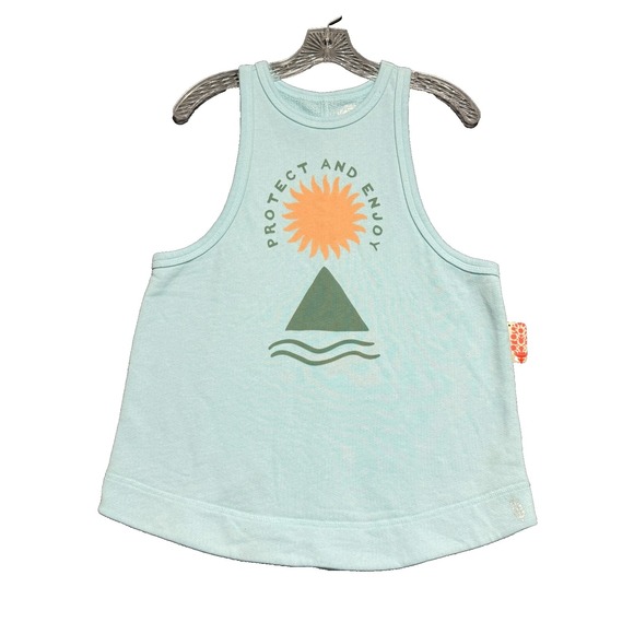 Free People Tops - Free People Movement Graphic Tank Top Womens S Blue Athleisure Yoga Activewear